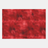 クリスマスレッドグリッタースパークルストライプズ ラッピングペーパーシート (正面)