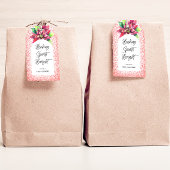 クリスマスレッドグリッターポインセチアベーキングスピリッツ ギフトタグ