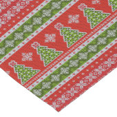 クリスマスレッドグリーンエレガント休日 ショートテーブルランナー (コーナー)