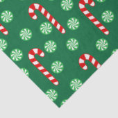 クリスマスレッドグリーンキャンディーケーン 薄葉紙 (詳細)