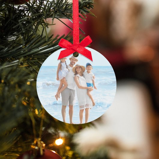 クリスマスレッドグリーンフォトジョイタイポグラフィ オーナメント