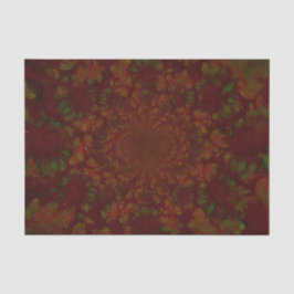 クリスマスレッドグリーンホリデーエレガントフローラ 薄葉紙