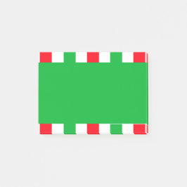 クリスマスレッドグリーンホワイトストライプフェスティバルホリデー ポストイット