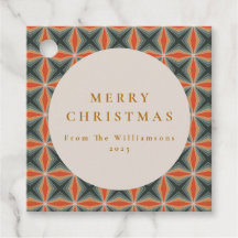 クリスマスレッドグリーンミッドセンチュリースターカスタムズ