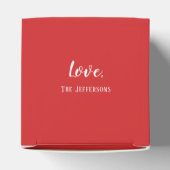 クリスマスレッドグリーンリースホリーアイビータイポグラフィ フェイバーボックス (上部)