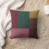 クリスマスレッドグリーン金ゴールドピンクブラウンカラーブロック クッション (ブランケット)