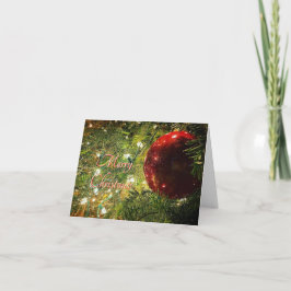 クリスマスレッドグローブ シーズンカード