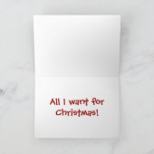 クリスマスレッドコルベットクラシックスプリットウィンドウ シーズンカード (内部)