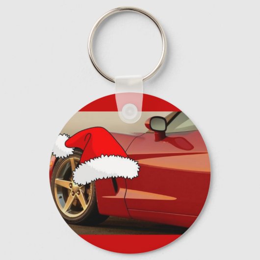 クリスマスレッドコルベット キーホルダー (正面)