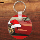 クリスマスレッドコルベット キーホルダー (正面)