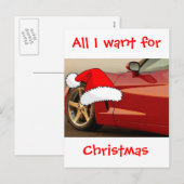 クリスマスレッドコルベット シーズンポストカード (正面/裏面)