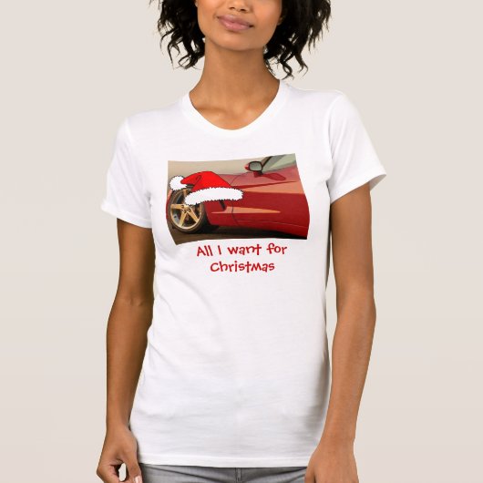 クリスマスレッドコルベット Tシャツ (正面)