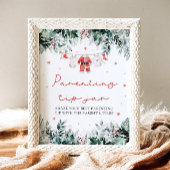 クリスマスレッドサンタベビー子育てティップジャールゲーム ポスター