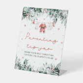 クリスマスレッドサンタベビー子育てティップジャールゲーム 台座サイン (正面)