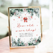 クリスマスレッドサンタベビー彼らは何歳だったサイン ポスター