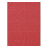 クリスマスレッドシンプルミニマリストエレガントパターン テーブルクロス (正面)