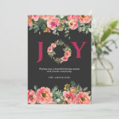 クリスマスレッドジョイフローラリース植物学 シーズンカード (スタンド正面)