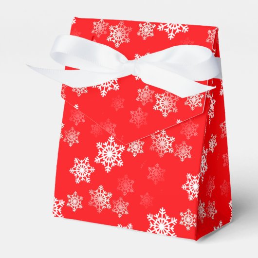 クリスマスレッドスノーフラリー フェイバーボックス (正面サイド)