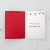 クリスマスレッドソックスと野球の木 シーズンカード (内部)