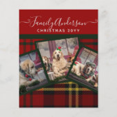 クリスマスレッドタータンチェックフォトコラージュ (正面)