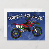 クリスマスレッドダートバイク シーズンポストカード (正面/裏面)