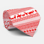 クリスマスレッドデアーズパターンタイ ネクタイ (ロール)