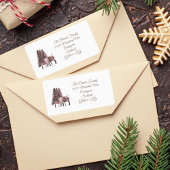 クリスマスレッドディアー ラベル