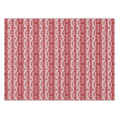 クリスマスレッドトナカイ北欧の森林 テーブルクロス (正面(横))