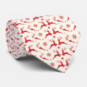 クリスマスレッドトナカイ ネクタイ (ロール)