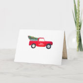 クリスマスレッドトラックがニューホールを飾る国 シーズンカード (裏面)