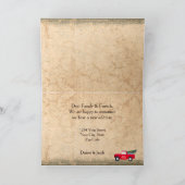 クリスマスレッドトラックがニューホールを飾る国 シーズンカード (内部)