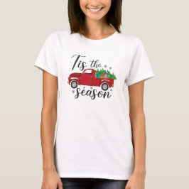 クリスマスレッドトラック Tシャツ