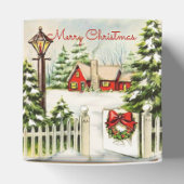 クリスマスレッドハウスランタンパインツリーズ フェイバーボックス (上部)