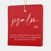 クリスマスレッドバイブル聖句セラミックオーナメント セラミックオーナメント (左)