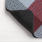 クリスマスレッドバッファロープレイドパターン マウスパッド (コーナー)