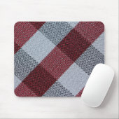 クリスマスレッドバッファロープレイドパターン マウスパッド (マウス)