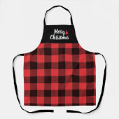クリスマスレッドバッファロー エプロン (正面)