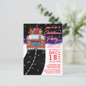 クリスマスレッドバントナカイプレゼントススノーイパーティー 案内ポストカード (スタンド正面)