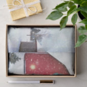 クリスマスレッドバーン 薄葉紙 (ギフト)