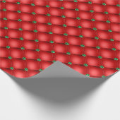クリスマスレッドパフキルティング ラッピングペーパー (角)