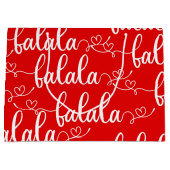 クリスマスレッドファララララ抱き枕 ラージペーパーバッグ (正面)