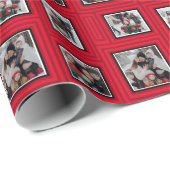 クリスマスレッドフォトラッピング紙 ラッピングペーパー (ロールコーナー)