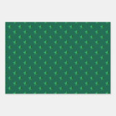 クリスマスレッドフォレストグリーンスターズ ラッピングペーパーシート (正面2)