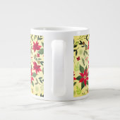 クリスマスレッドフラワーパターン–11600 ジャンボコーヒーマグカップ (裏面)