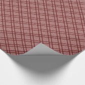 クリスマスレッドプレイドタータンチェックアーガイルラッピング紙 ラッピングペーパー (角)