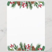 クリスマスレッドベリーとピネコーン (裏面)