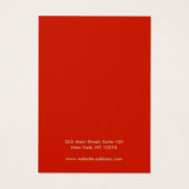 クリスマスレッドベリーのイヤリングディスプレイカード (裏面)