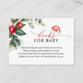 クリスマスレッドベリーの緑の本ベビーカード エンクロージャーカード (正面)