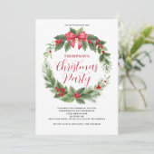 クリスマスレッドベリーリース 招待状 (スタンド正面)