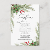 クリスマスレッドベリー披露宴エンクロージャカード エンクロージャーカード (正面)